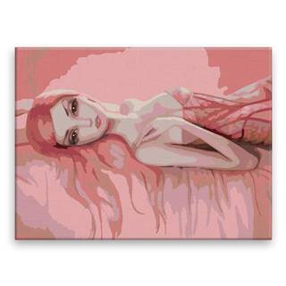 Malujsi Maľovanie podľa čísel - Ružová krása - 40x30 cm,  plátno vypnuté na rám