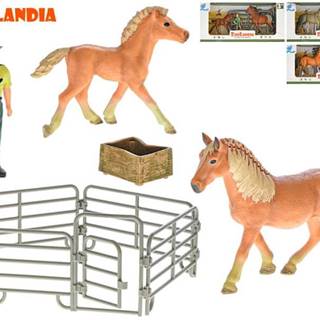 Mikro Trading  Zoolandia kôň so žriebätkom a doplnkami 4druhy  značky Mikro Trading