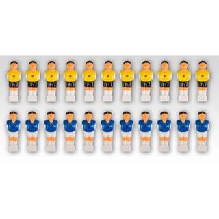 shumee  Náhradné figúrky na stolný futbal žltá modrá 22 ks značky shumee