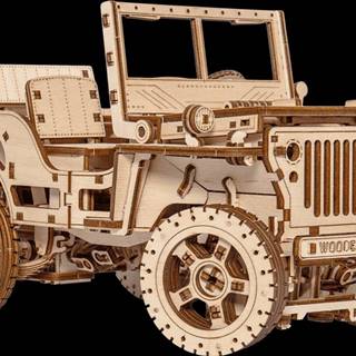 Wooden city 3D puzzle Terénne auto - džíp 4x4,  570 dielikov
