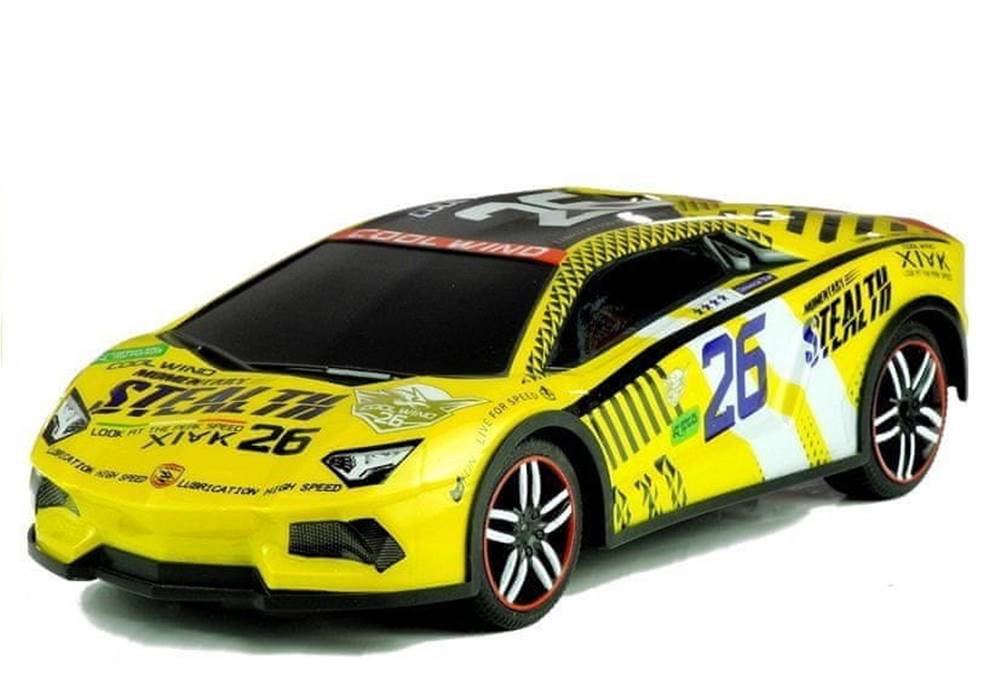 Lean-toys  Diaľkovo ovládané športové auto Pilot R/C Yellow značky Lean-toys