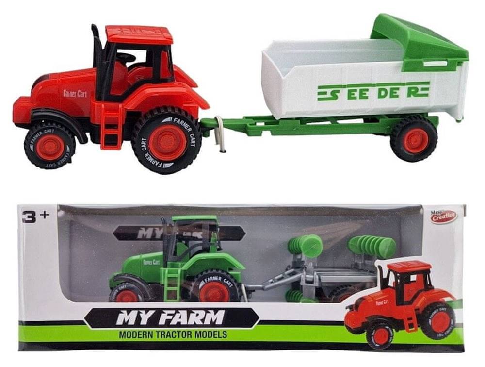 Mega Creative  Traktor s vlečkou My Farm mix druhov 21cm značky Mega Creative