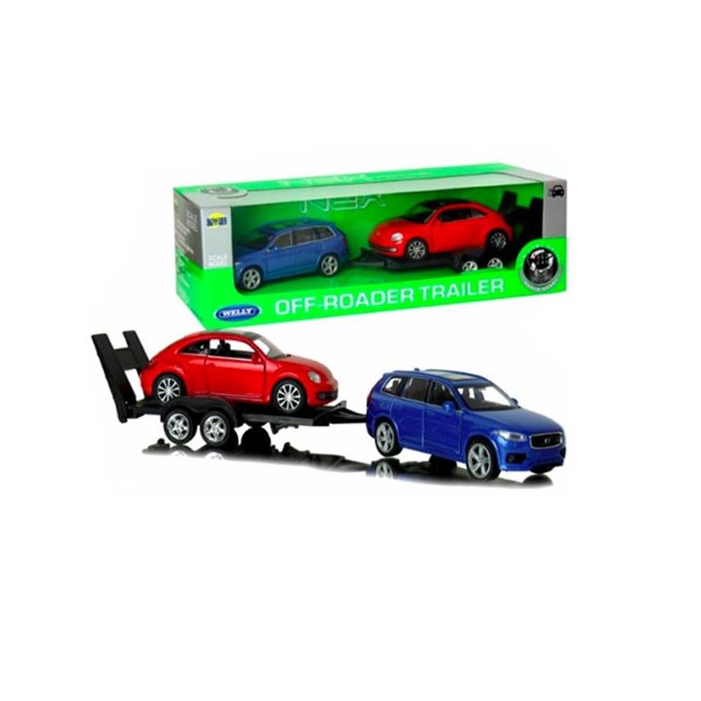 Welly  1:34 2015 VOLVO CX90 + VOLKSWAGEN THE BEETLE značky Welly