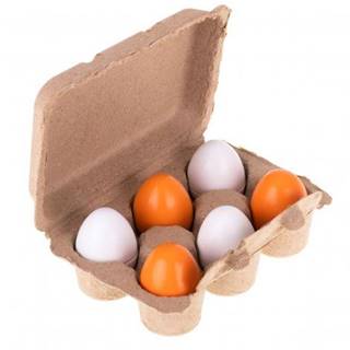 KIK  KX7273 Drevené vajíčka v krabičke 6 ks
