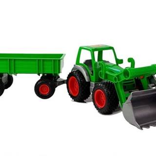 Lean-toys Traktorový nakladač s farmárskym prívesom zelený 8817 Polesie