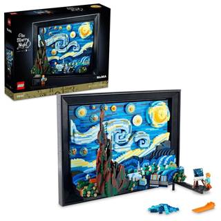 LEGO  Ideas 21333 Vincent van Gogh – Hviezdna noc - rozbalené značky LEGO