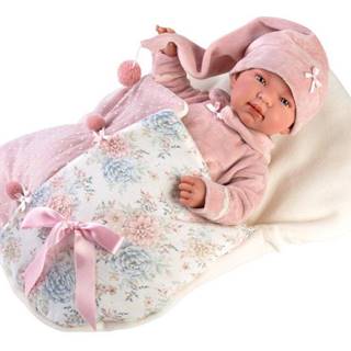 Llorens 84450 NEW BORN realistická bábika bábätko so zvukom a mäkkým látkovým telom 44cm