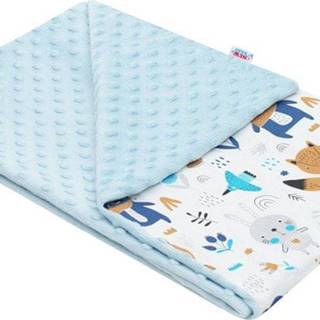 NEW BABY  Dětská deka z Minky  Medvídci modrá 80x102 cm značky NEW BABY