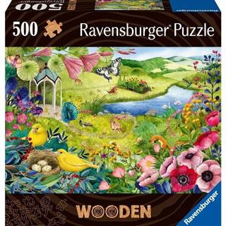 Ravensburger Puzzle - Divoká záhrada 500 dielikov,  drevené