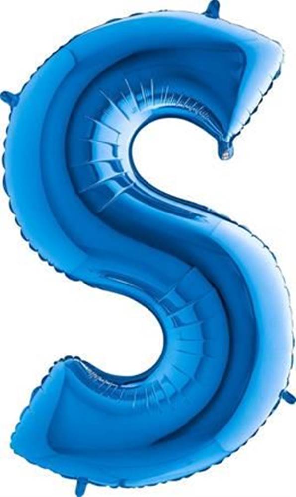 Grabo  Nafukovací balónek písmeno S modré 102 cm značky Grabo