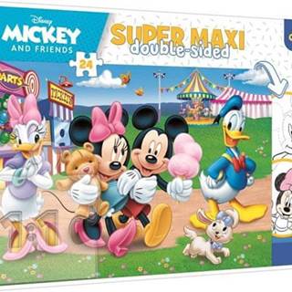 Oboustranné puzzle Mickey Mouse: Na pouti SUPER MAXI - 24 dílků