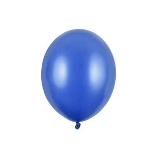 PartyDeco Balóny metalické modré 12cm 100ks