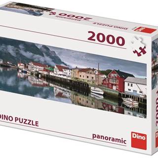 DINO  Rybárska dedina puzzle panoramic 2000 dielikov značky DINO