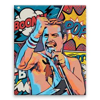 Malujsi Maľovanie podľa čísel - Freddie Mercury 03 - 40x50 cm,  bez dreveného rámu
