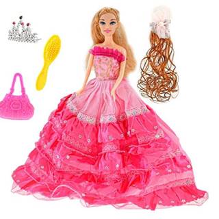 Mikro Trading  Ružová bábika princezná 29 cm s príslušenstvom v krabici značky Mikro Trading