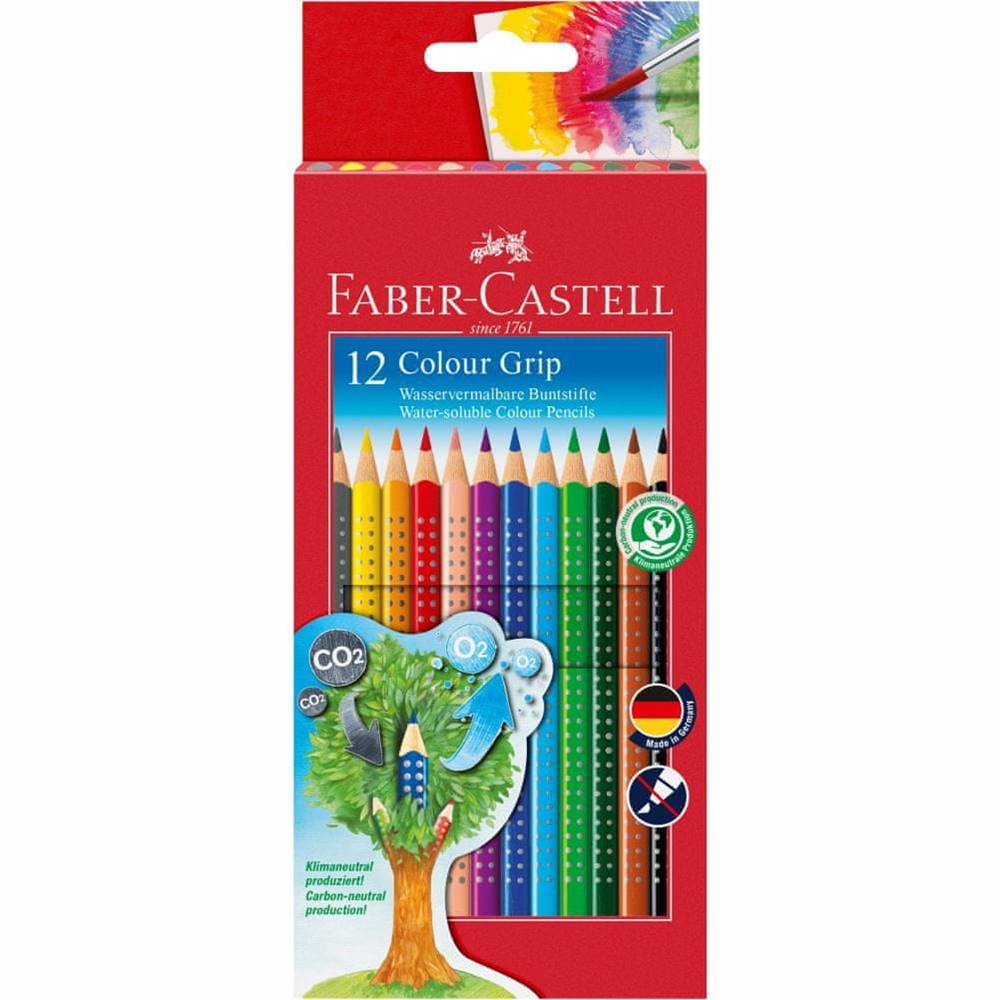 Faber-Castell  Pastelky akvarelové Colour Grip 12 farebné set značky Faber-Castell