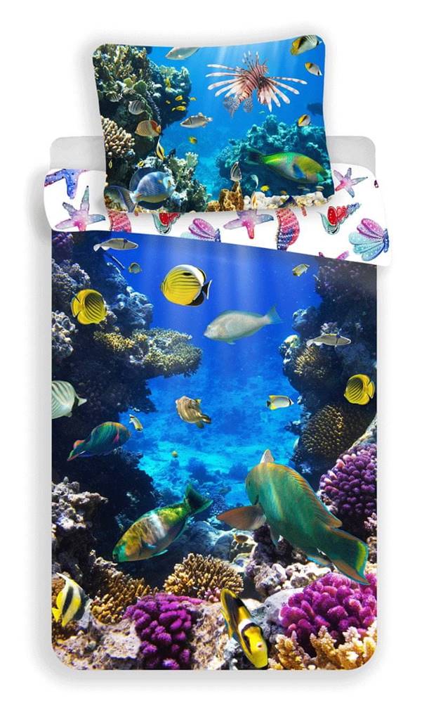 Jerry Fabrics  Obliečky fototlač Sea World 140x200,  70x90 cm značky Jerry Fabrics