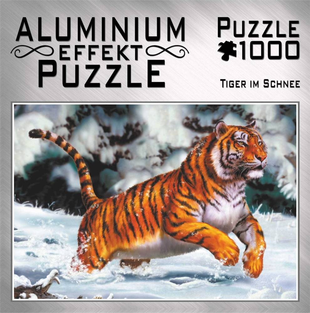 M.I.C.  Metalické puzzle Tiger v snehu 1000 dielikov značky M.I.C.