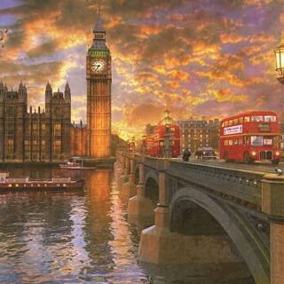 AnaTolian Puzzle Súmrak nad Westminsterom 1000 dielikov