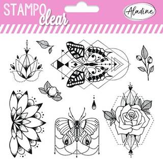 Gélové pečiatky StampoClear - Motýle v kvetoch