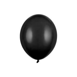 PartyDeco Balóny čierne 12cm 100ks