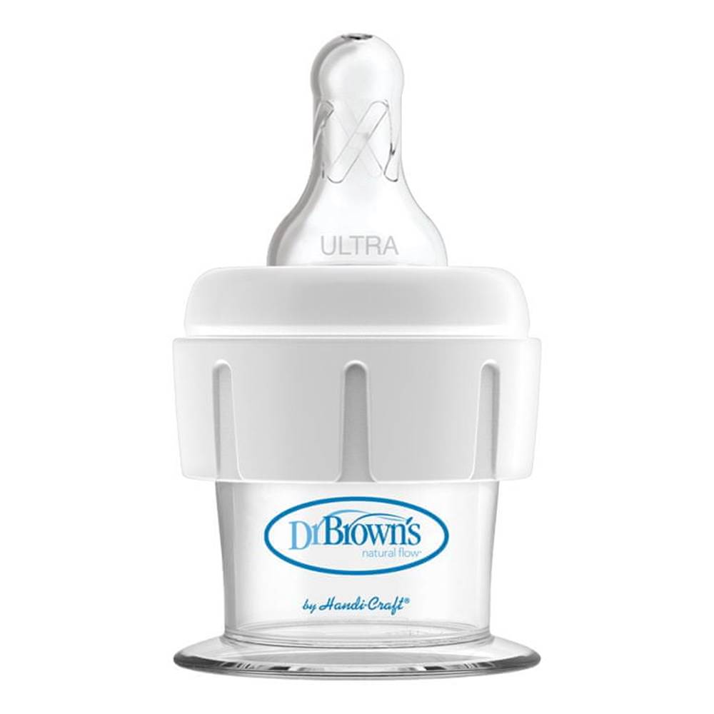 Dr.Brown´s  Medical prvá dojčenská fľaša 15ml a cumlík Ultra Preemie značky Dr.Brown´s