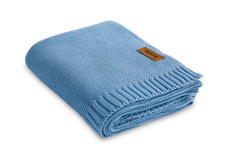Sensillo  Bambusová bavlnená deka 80X100 CM Modrá značky Sensillo