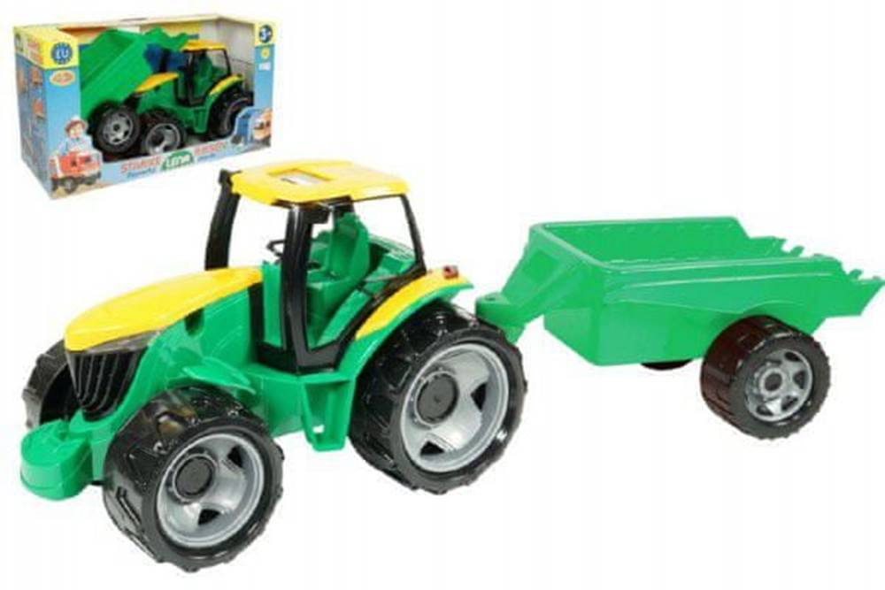 shumee  Traktor plast bez lžíce a bagru s vozíkem v krabici 71x35x29cm značky shumee