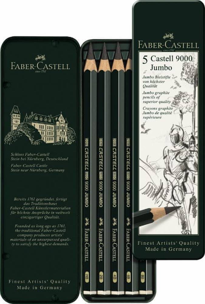 Faber-Castell  Grafitové ceruzky Castell 9000 Jumbo set 5-plech značky Faber-Castell