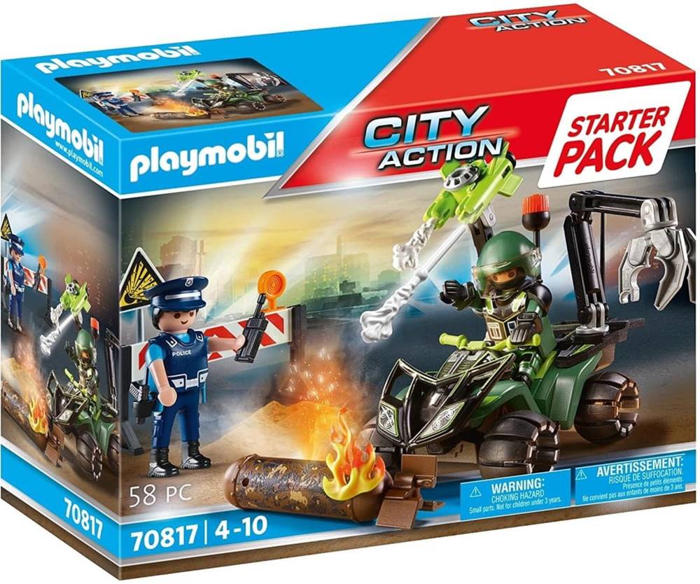 Playmobil  City Action 70817 Starter Pack Polícia: Nebezpečné cvičenie značky Playmobil