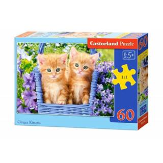 Castorland Puzzle Ryšavé mačiatka,  60 dielikov