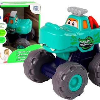 Lean-toys Baby Monster Truck Krokodíl Veľké kolesá