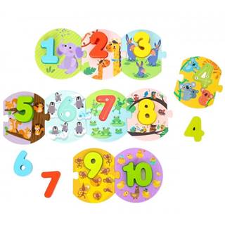 Tooky Toy Vzdelávacie Montessori puzzle Učíme sa počítať