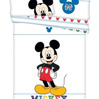 Jerry Fabrics Disney obliečky do postieľky Mickey Colors baby 100x135,  40x60 cm