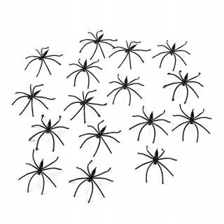 Korbi Plastoví umelí pavúci,  50 kusov,  Halloween