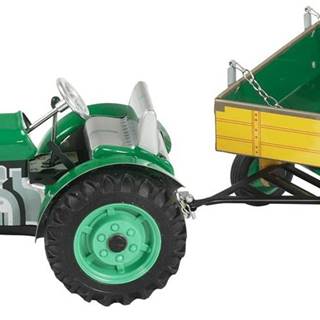 KOVAP  Traktor Zetor s prívesom na kľúčik zelený značky KOVAP