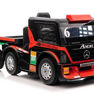 Lean-toys Batériový automobil Mercedes + náves XMX622B Červený LCD displej