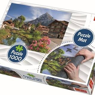 Trefl Puzzle Letné Alpy 1000 dielikov + Podložka pod puzzle