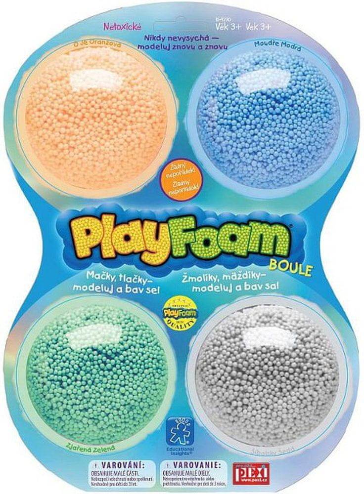PEXI  PlayFoam Boule 4pack-B (oranž, modrá, šedá, zelená) značky PEXI