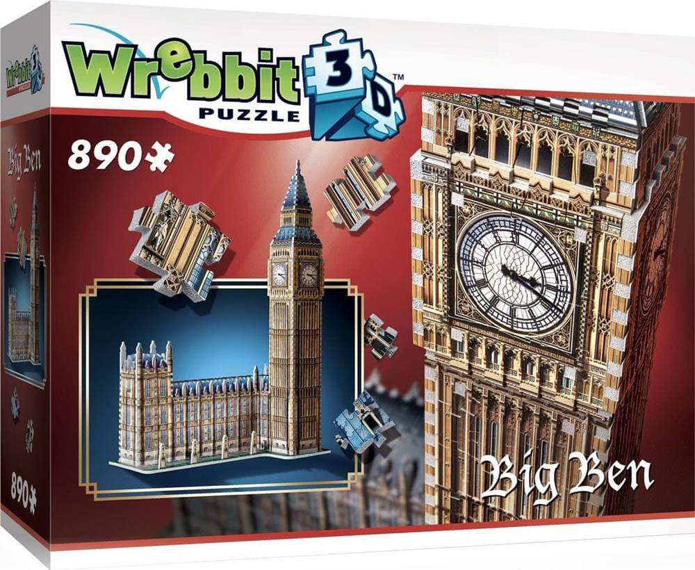 Wrebbit  3D puzzle Big Ben a Westminsterský palác 890 dielikov značky Wrebbit