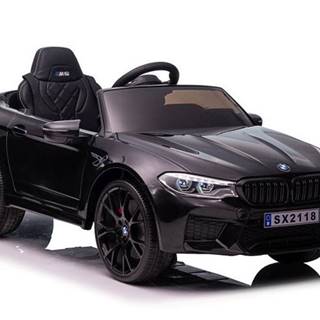 Lean-toys BMW M5 batérie Auto čierna farba
