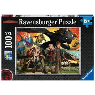 Ravensburger Puzzle Ako vycvičiť draka: Dračí priatelia 100 dielikov