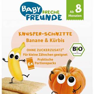 Freche Freunde BIO Chrumkavé oblátky - Banán a tekvica 6x14g