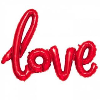 Balónik fóliový LOVE - červený - Valentín - Svadba