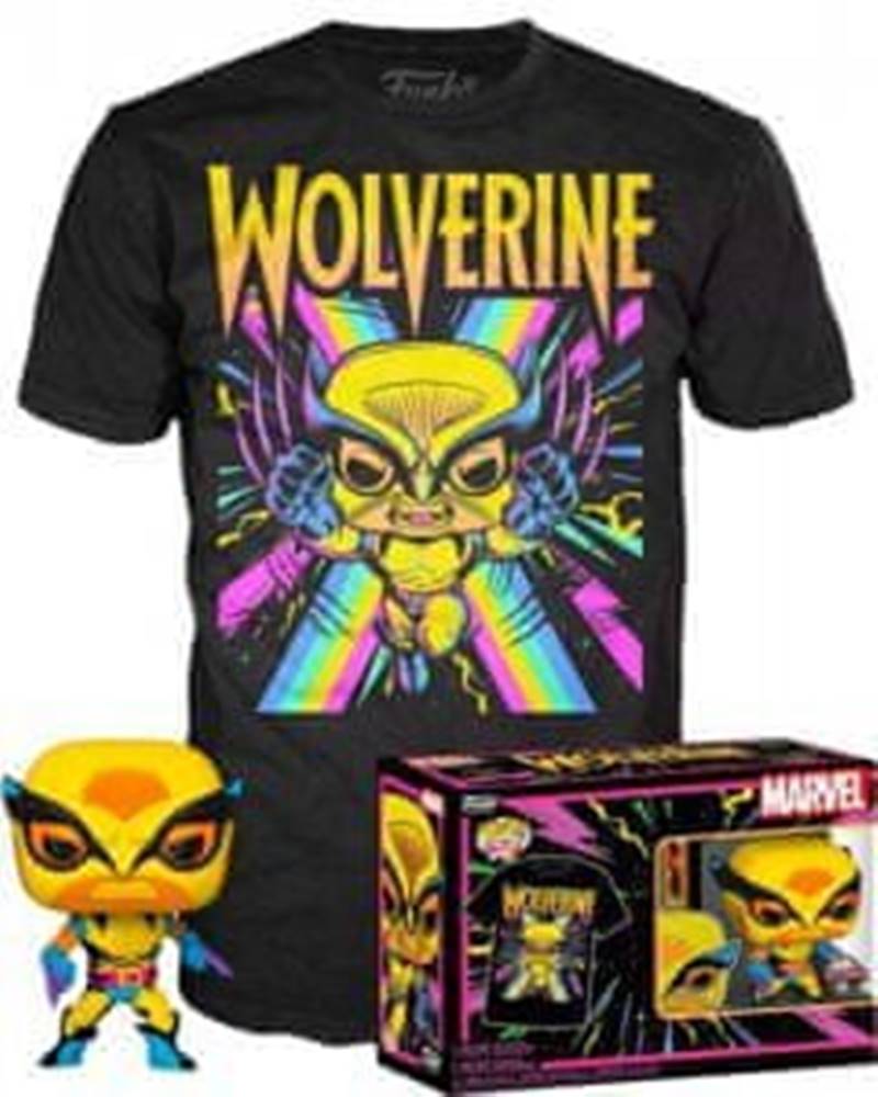 Funko  POP Zberateľská Figúrka Marvel: Wolverine Blacklight & T-Shirt size S značky Funko