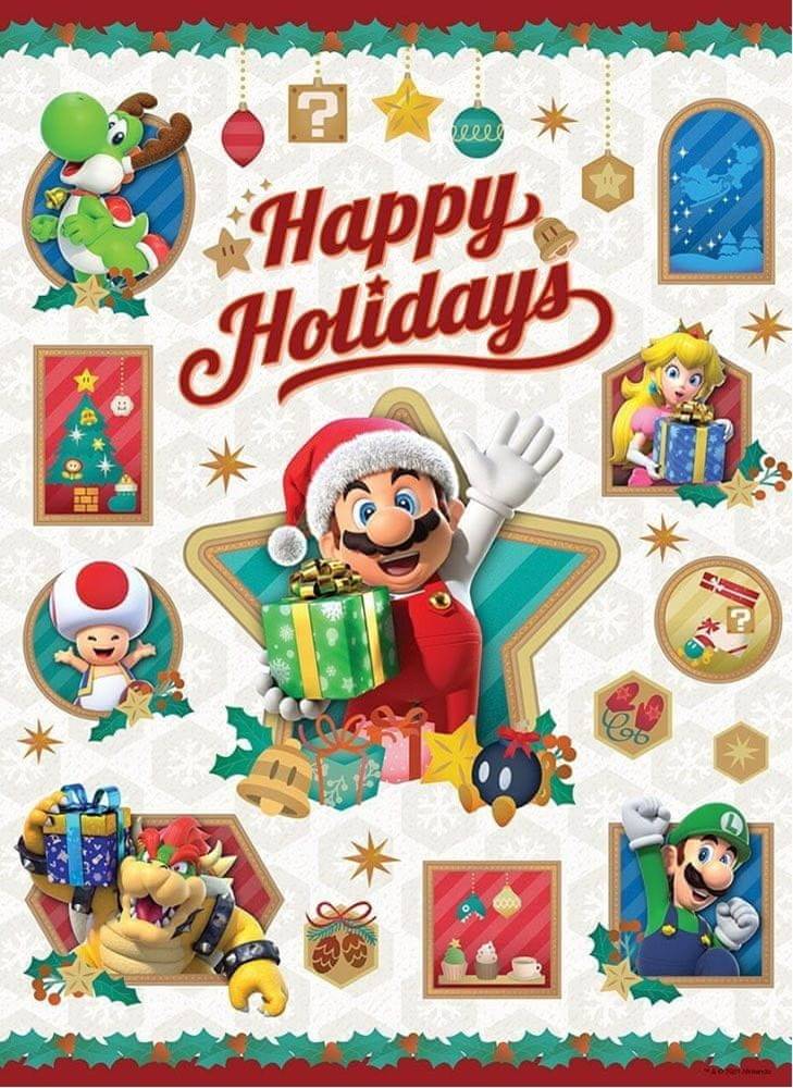 USAopoly  Puzzle Super Mario: Happy Holidays 1000 dielikov značky USAopoly