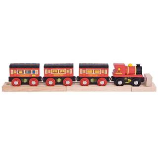 Bigjigs Toys Bigjigs Rail Dálkový vlak + 3 koleje