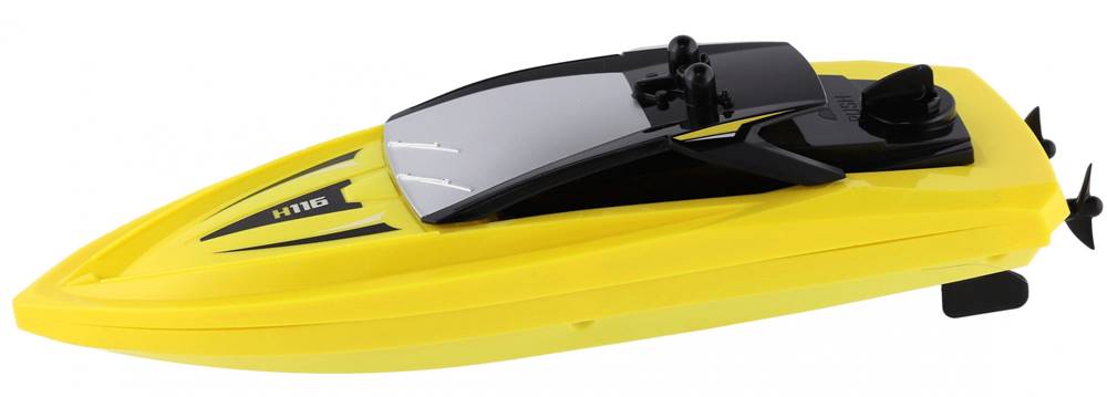 Teddies  Motorový čln/loď do vody RC plast 22 cm žltý - zánovné značky Teddies