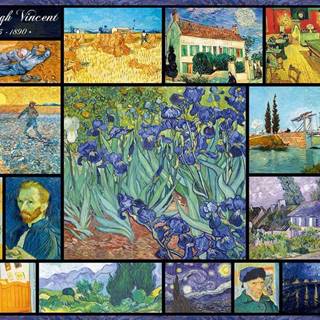 Blue Bird Koláž – Vincent van Gogh