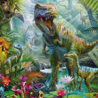 Norimpex Diamantové maľovanie Dinosaurie svet 30x40cm